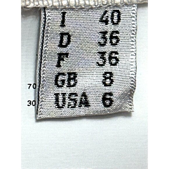 Boutique Moschino 6 White Silk Blend Blouse Floral Lace Embroidery Designer Top - Picture 8 of 12